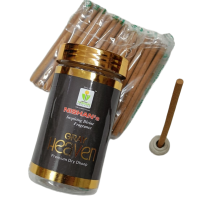 Picture of GRAY HEAVEN Premium Dhoop Sticks - Nisans Inspiring Divine Frangrance 100gm jar