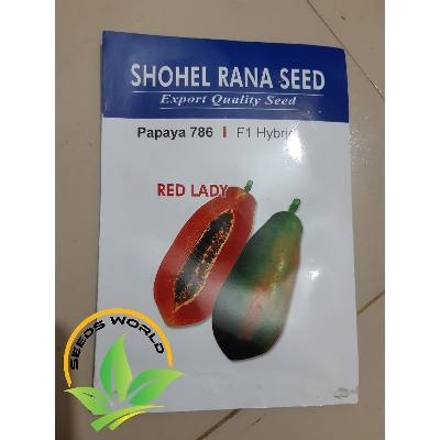 Picture of Hybrid F1 Red Lady Papaya 10 Seeds Taiwan (Intact pack)