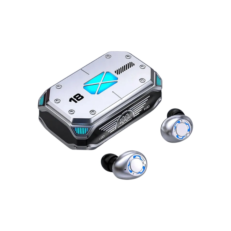 Picture of M42 TWS Earbuds With Larger Power Bank Long Battery Life Wireless Earphone Colorful Led In-Ear Games TWS Alpha