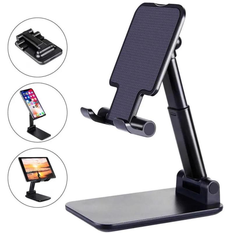 Picture of T1 Universal Ergonomic Collapsible Adjustable Desktop Tablet Mobile Phone Holder