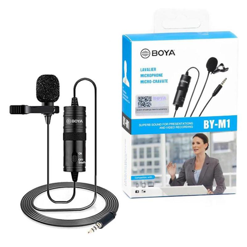 Picture of BOYA BY M1 Microphone Boya Professional Microphone For Mobile & Dslr - Black By Alpha Technology