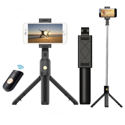 Picture of Q07/N08 Mobile Phone Bluetooth Selfie Stick With Tripod Integrated Multi-Function Mini Photo Live Artifact Universal By Alpha