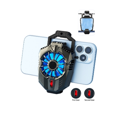 Picture of X20 Mobile Phone Cooler Gaming Radiator Heat Sink Adjustable Turbo Fan 5s Fast Cooling USB Charging Silent