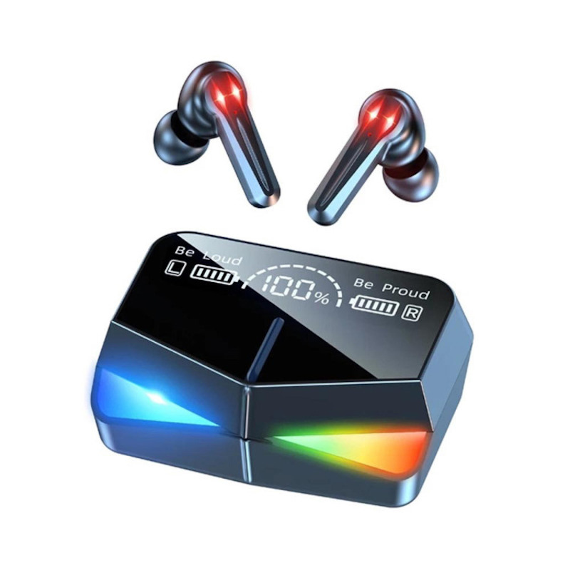 Picture of Bluetooth Gaming Headset TWS M28 earphone Dual Mode bass headphone BT LED Smart Display wireless Earbuds