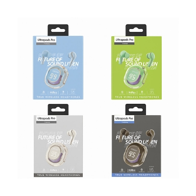 Picture of Ultrapods Pro True Wireless Earbuds with Display Transparent Design, Bluetooth Waterproof by Alpha Technology 02