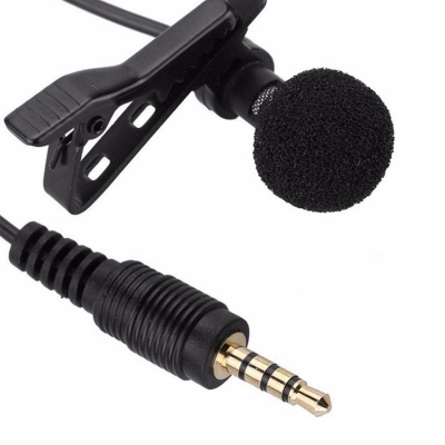Picture of 3.5mm jack tie clip-on lapel microphone mic for mobile phone - Microphone - মাইক্রোফোন