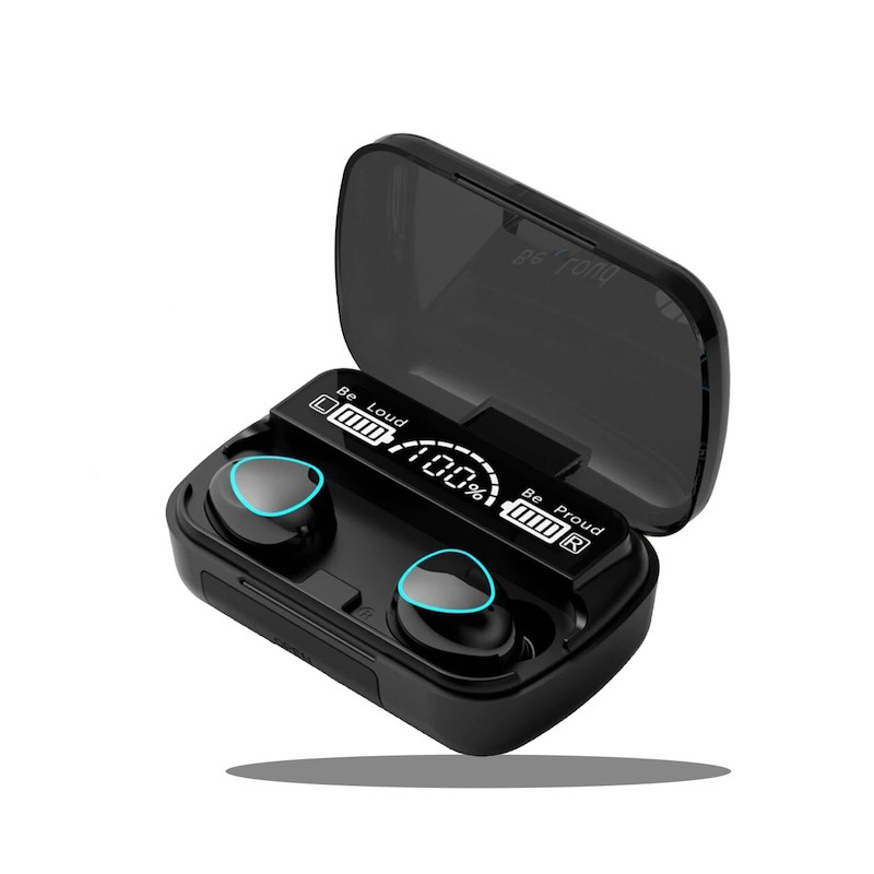 Picture of M10 Tws Earphone 9D Stereo Led Digital Display Touch Digital Noise Reduction Technology (With 2000Mah Mini Power Bank Charging Box) - Bluetooth Headphone - Bluetooth Headphone - Bluetooth Headphone