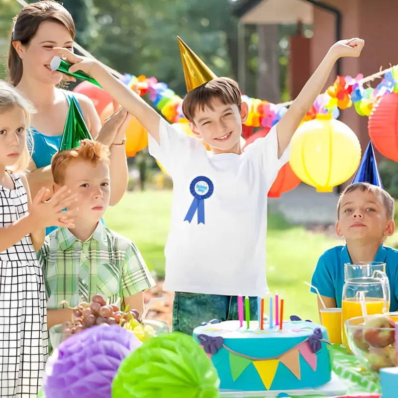 Birthday Boy & Birthday Girl Badge Pin- Boy & Girl Sash Badge Style Pin for Birthday Party Décor (Pack of 1 Pcs)