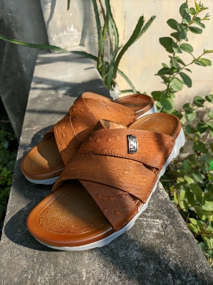 Picture of Hand made 100% original leather sendel for men