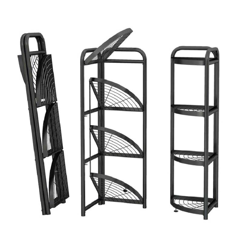 Picture of 4 layer foldable corner shelves
