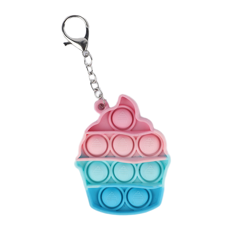 Picture of Cute Cupcake Bubble Pop-It Keyring