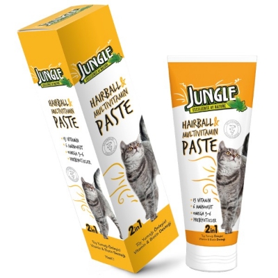 Picture of Jungle Cat Hairball & Multivitamin Paste 2 in 1 75g