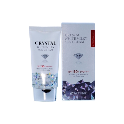 Picture of 3W Clinic Crystal White Milky Sun Cream SPF 50+ PA+++ (Korea) - 50ml