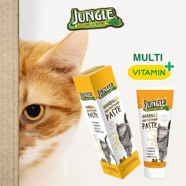 Picture of Jungle Cat Hairball & Multivitamin Paste 2 in 1 75g