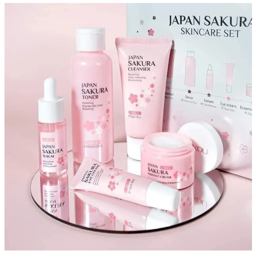 Picture of Laikou Japan Sakura Skincare face pack Set - 207 gm