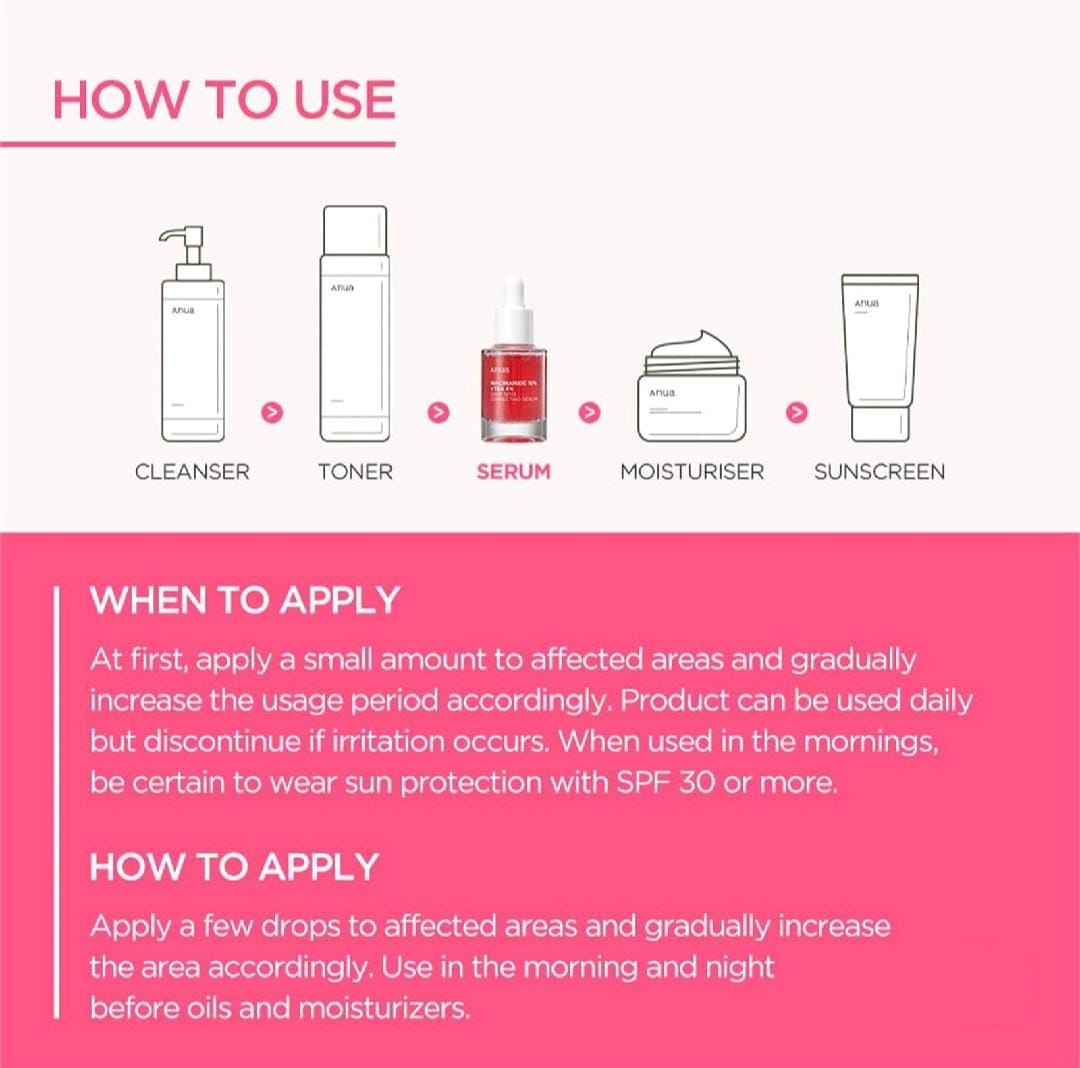 Picture of Anua Dark Correcting Essence / 10% Niacinamide+ 4% Tranexamic For Post-Acne Marks Acne Hyperpigmentation And Even Skin Tone 30ml (original)