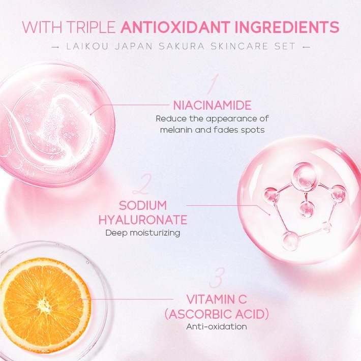 Picture of LAIKOU Japan Sakura Skin Care Set 6 pcs