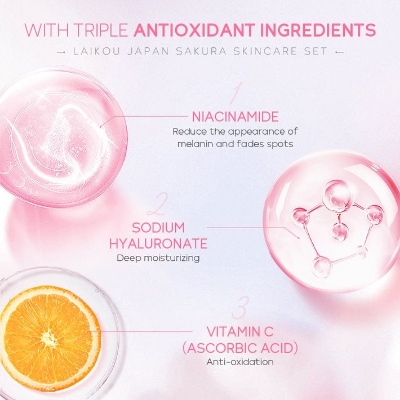 Picture of LAIKOU Japan Sakura Skin Care Set 6 pcs