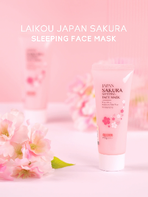 Picture of Laikou Japan Sakura Sleeping Face Mask 80g