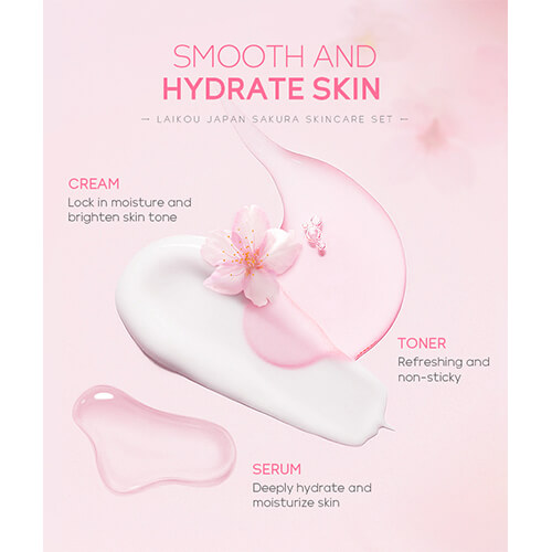 Picture of LAIKOU Sakura Skincare Set 4pcs (Face Cleanser /Toner/ Lotion/ Face Cream) - 2gm (5×4 pcs) 20 pcs