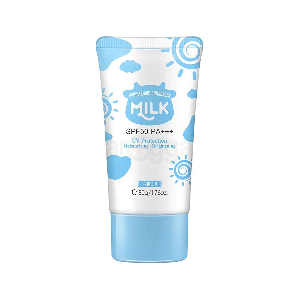 Picture of LAIKOU Milk Sunscreen SPF50 PA+++ Sunblock Brighten Skin Tone 50g