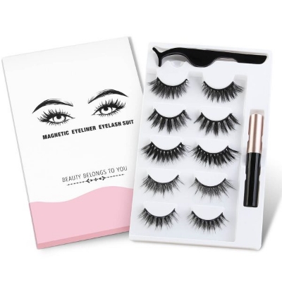 Picture of Magnetic Eyeliner Eyelash Suit 5 pairs of false eyelash