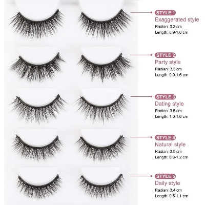 Picture of Magnetic Eyeliner Eyelash Suit 5 pairs of false eyelash