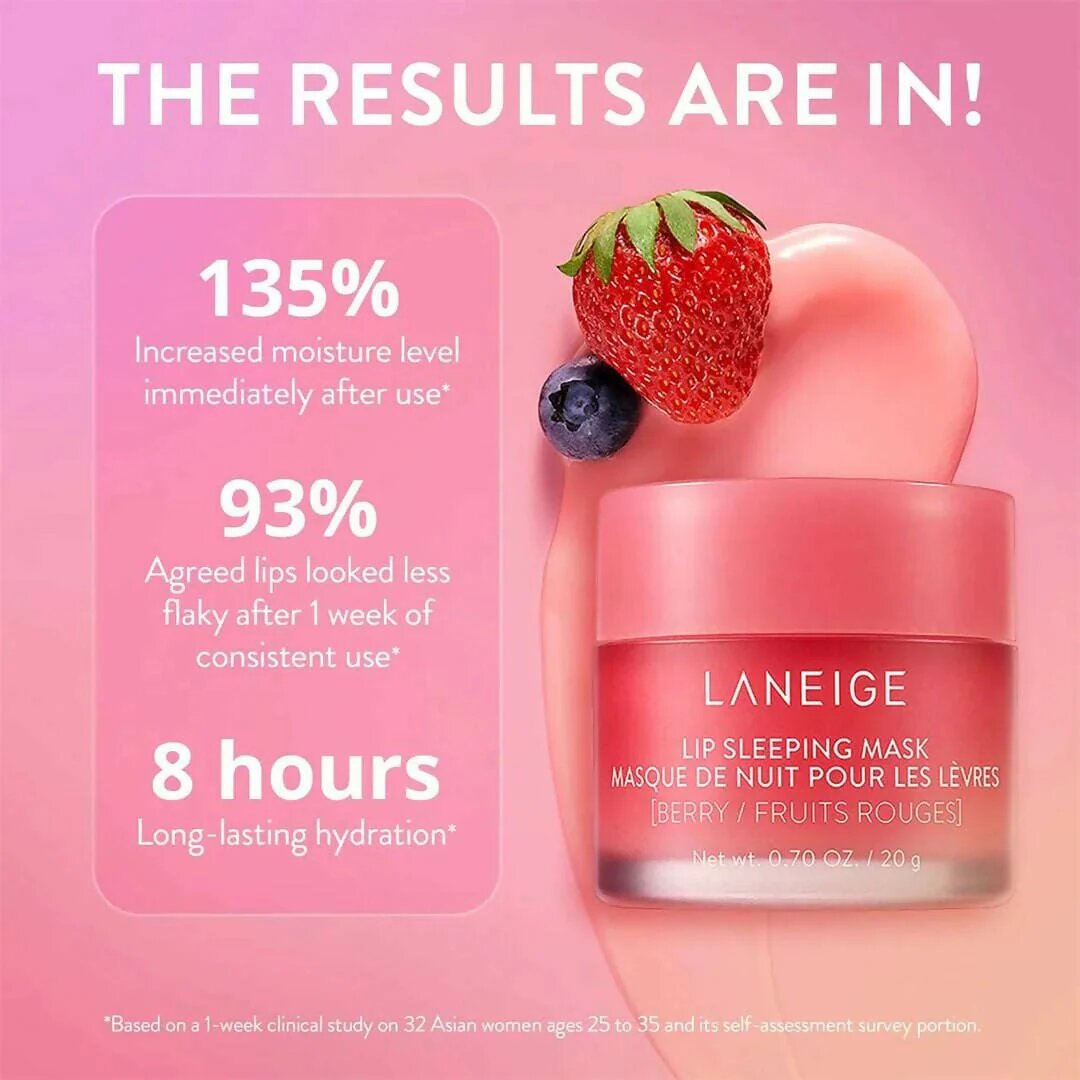 Picture of LANEIGE Lip Sleeping Mask Berry 20g - Lip Balm - Best Cute Authentic Lip Balm