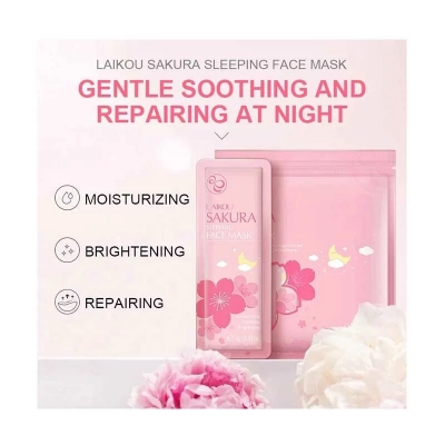 Picture of LAIKOU Sakura Sleeping Mask - 5Pcs Face Mask