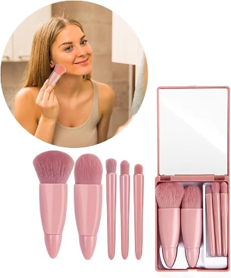 Picture of Mini Makeup Brushes Set 5 pcs Soft Fluffy For Cosmetics