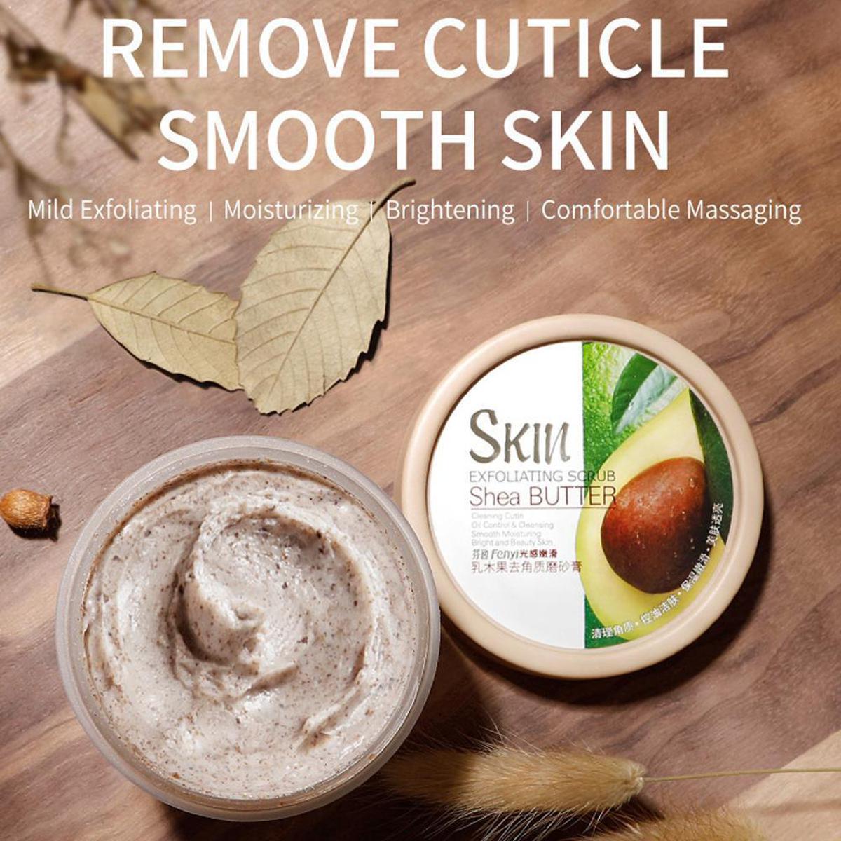 Picture of Shea Butter Exfoliating Scrub For Winter Deep Cleaning Exfoliating Gel Face