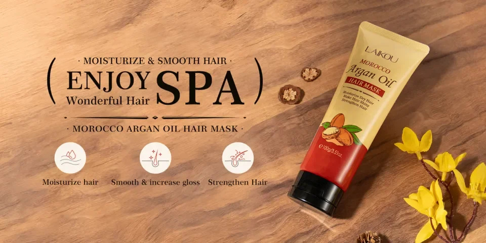 Picture of Laikou Morocco Argan Oil Hair Mask - 100g