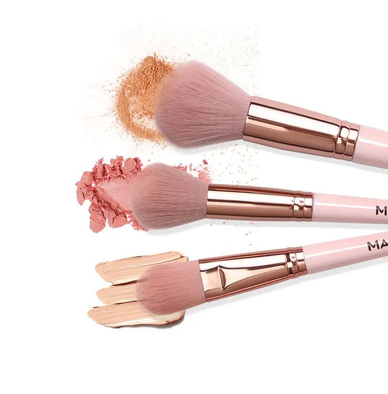 Picture of Maange Eye Brush Set -12 Pcs (Pink Colour)