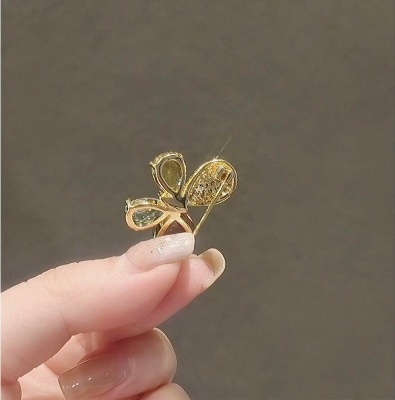 Picture of Four Color Design brooch for women crystal Rhinestone safety pin for girls and women