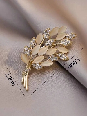 Picture of Rhinestone Decor Ear Of Wheat Design Brooch- Innovative Preferable - Low Hassle and Maintenance