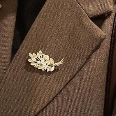 Picture of Rhinestone Decor Ear Of Wheat Design Brooch- Innovative Preferable - Low Hassle and Maintenance