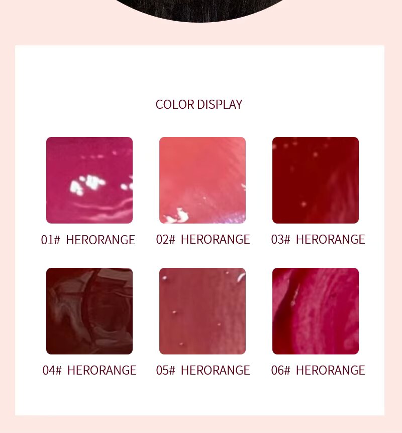Picture of Herorange soft textured coloured glass mirror lip glaze