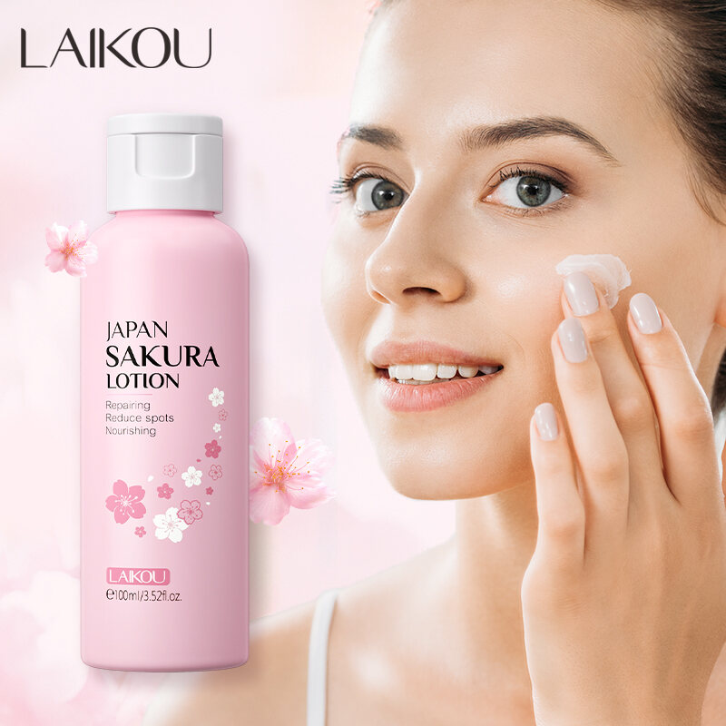 Picture of LAIKOU Japan Sakura Face Lotion Moisturizing Skin Reduce Wrinkles Fine lines Skin Care 100ml