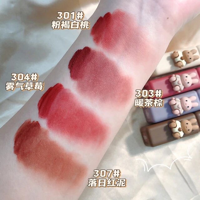 Picture of HengFang Boo Boo Milk Rabit lip mud 4 in 1 set