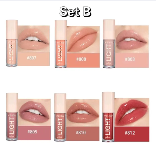 Picture of HANDAIYAN 6 Colors Light Lip Gloss Set Box Set-A & B