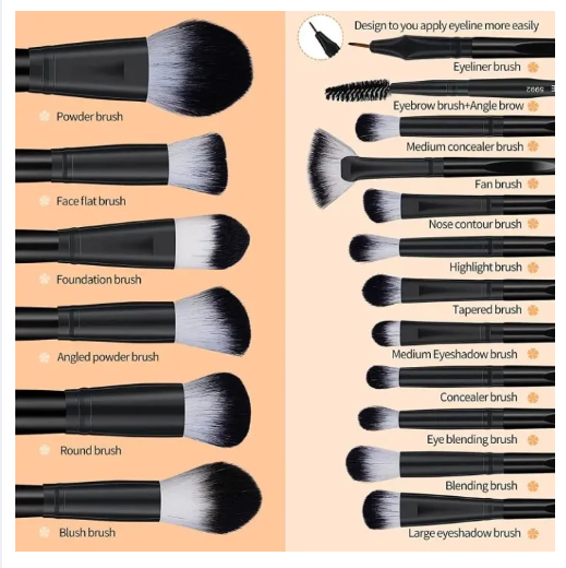 Picture of 18pcs The Brush Professional Makeup Brushes Set With Box