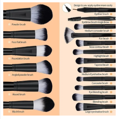 Picture of 18pcs The Brush Professional Makeup Brushes Set With Box