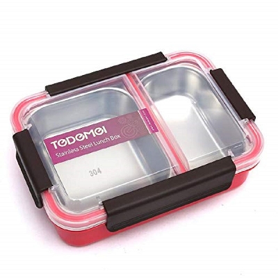 Picture of Tedemei Stainless Steel Insulated Lunch Box, BPA Free, Microwave and Dishwasher Safe for School Kids and Office, 700 ml