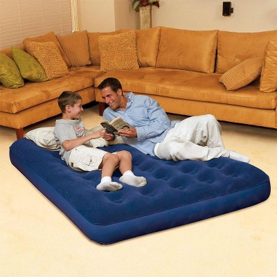 Picture of Double Air Bed With  Air Pumper- Blue