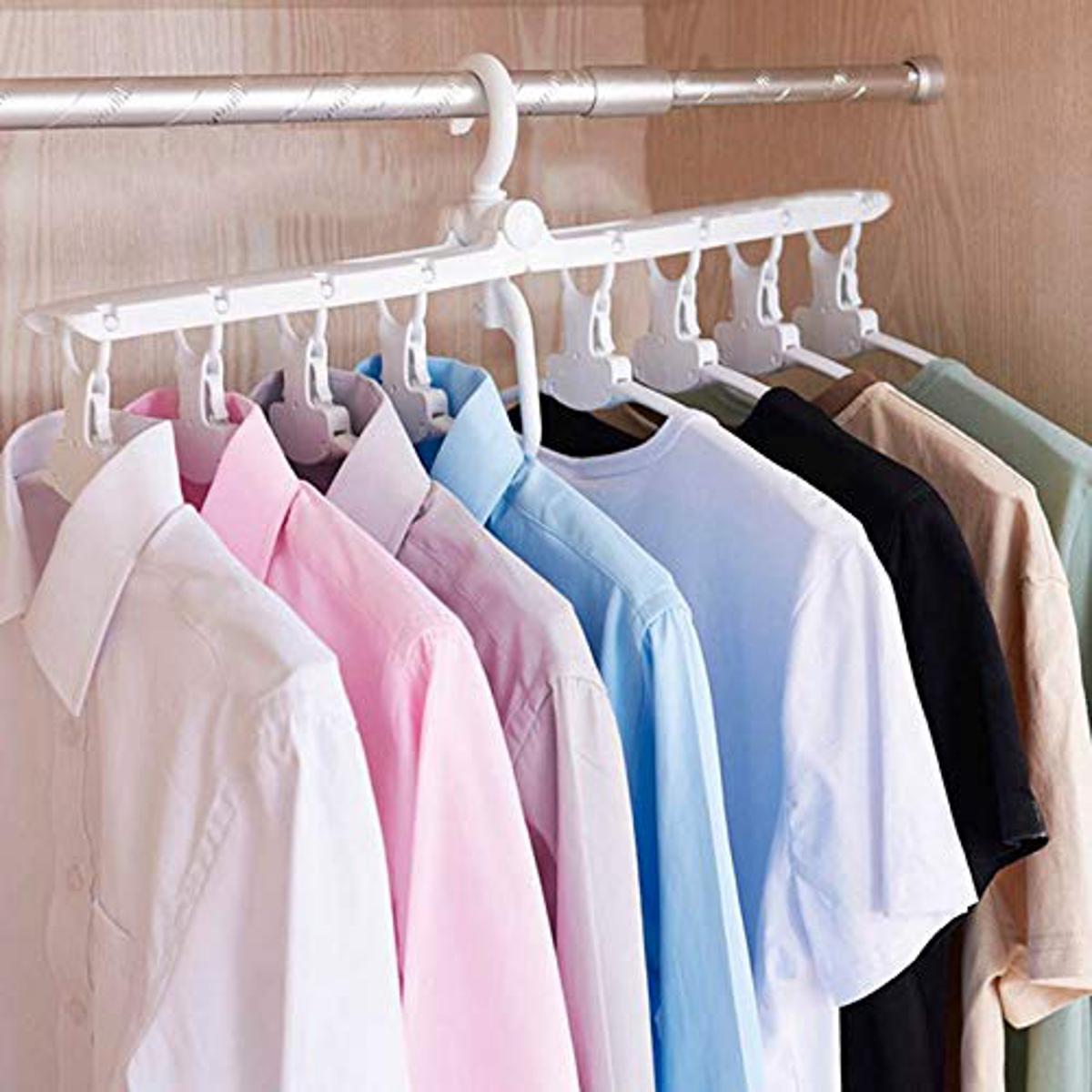 Picture of Clothes Hanger 8 In 1 Multi-function Magic Scalable Folding 360 Degrees Can Rotate
