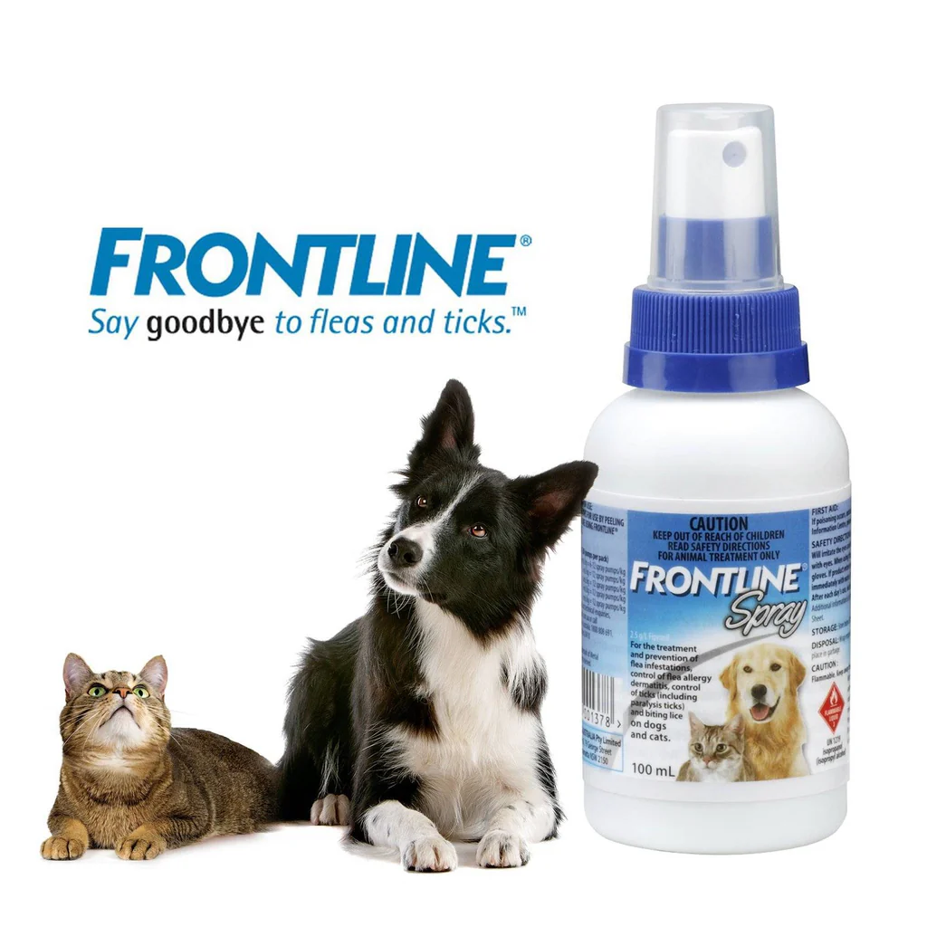 Picture of Frontline Spray100ml) Flea & Tick Treatment for Cats & Dogs