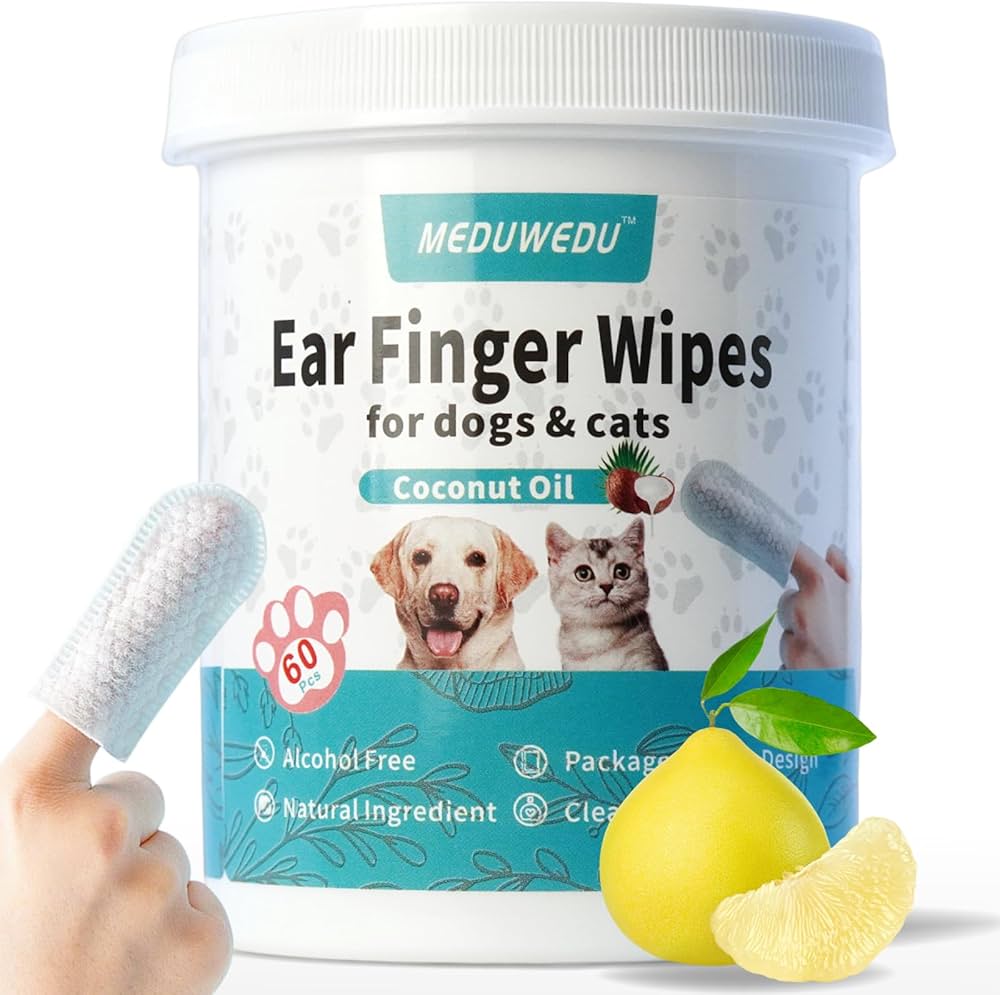 Picture of Safe Ingredients: your pet's oral hygiene with our wipes. No stress over daily cleaning, enjoy a smoother routine, all thanks to natural, safe ingredients.  ◥Healthy Gums Booster: Keep your pet's teeth health in top shape with our dog teeth cleaning wipes