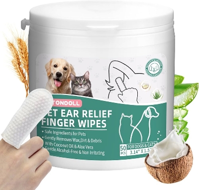 Picture of Safe Ingredients: your pet's oral hygiene with our wipes. No stress over daily cleaning, enjoy a smoother routine, all thanks to natural, safe ingredients.  ◥Healthy Gums Booster: Keep your pet's teeth health in top shape with our dog teeth cleaning wipes