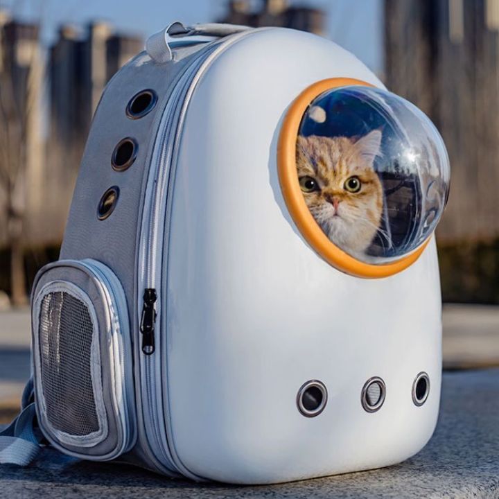 Picture of Cat Bag Outing Carrying Bag Clear Space Capsule Backpack Cat Backpack Cat School Bag Large Capacity Dog Bag Pet Supplies