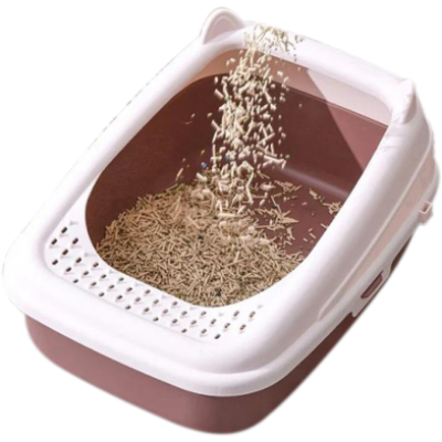 Picture of Cat Ear Shaped Large Cat Litter Box (Bangla)